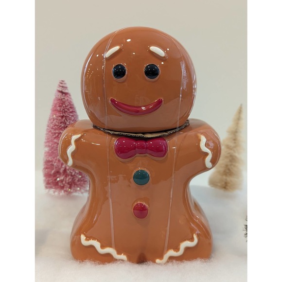Holiday Time Other - Holiday Time Gingerbread Man Ceramic Cookie Jar
